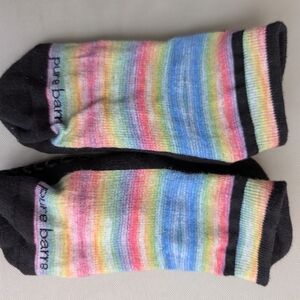 Pure Barre Tavi Cora Rainbow Grip Socks